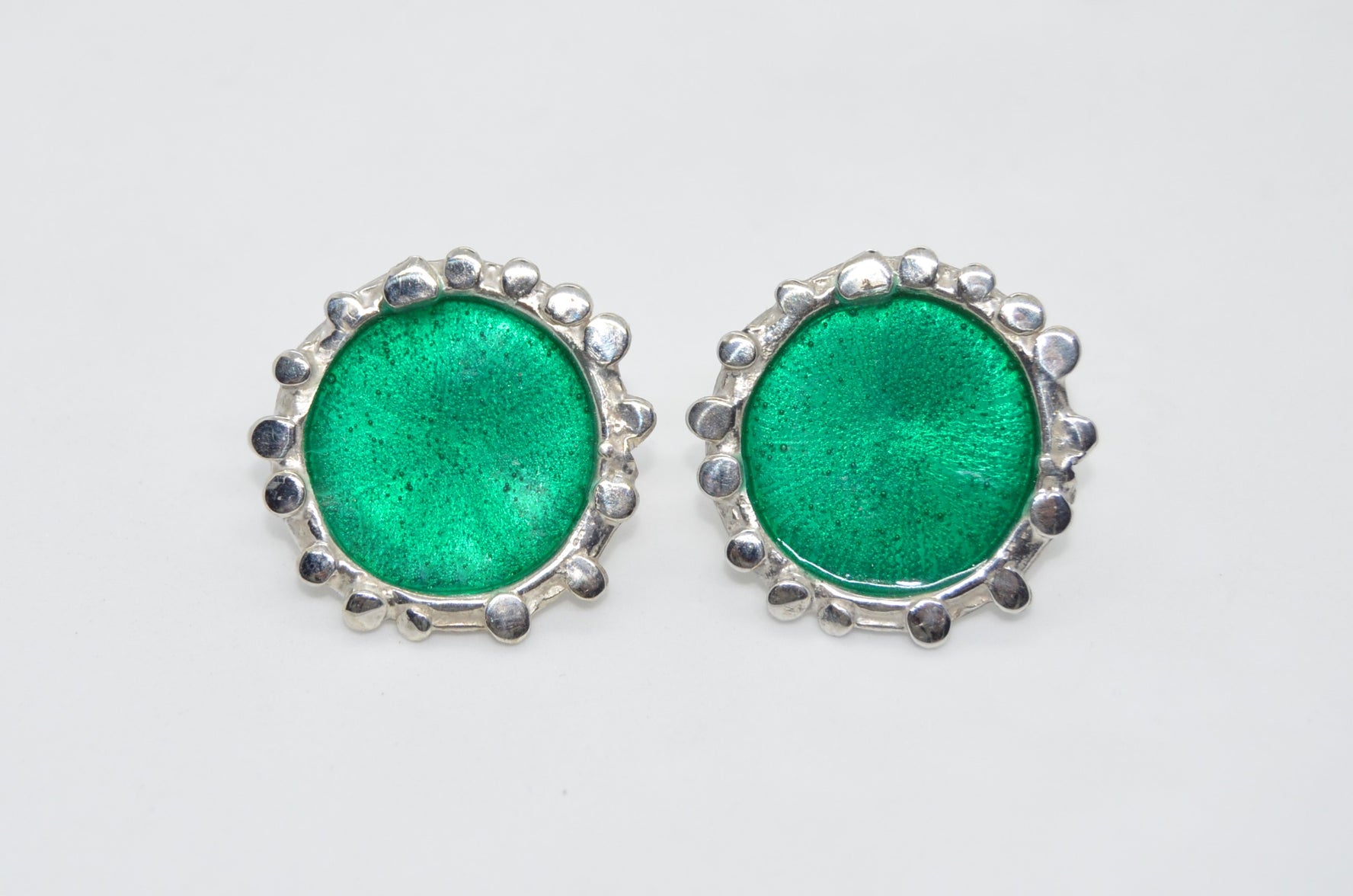 Orecchini Girasole Verde