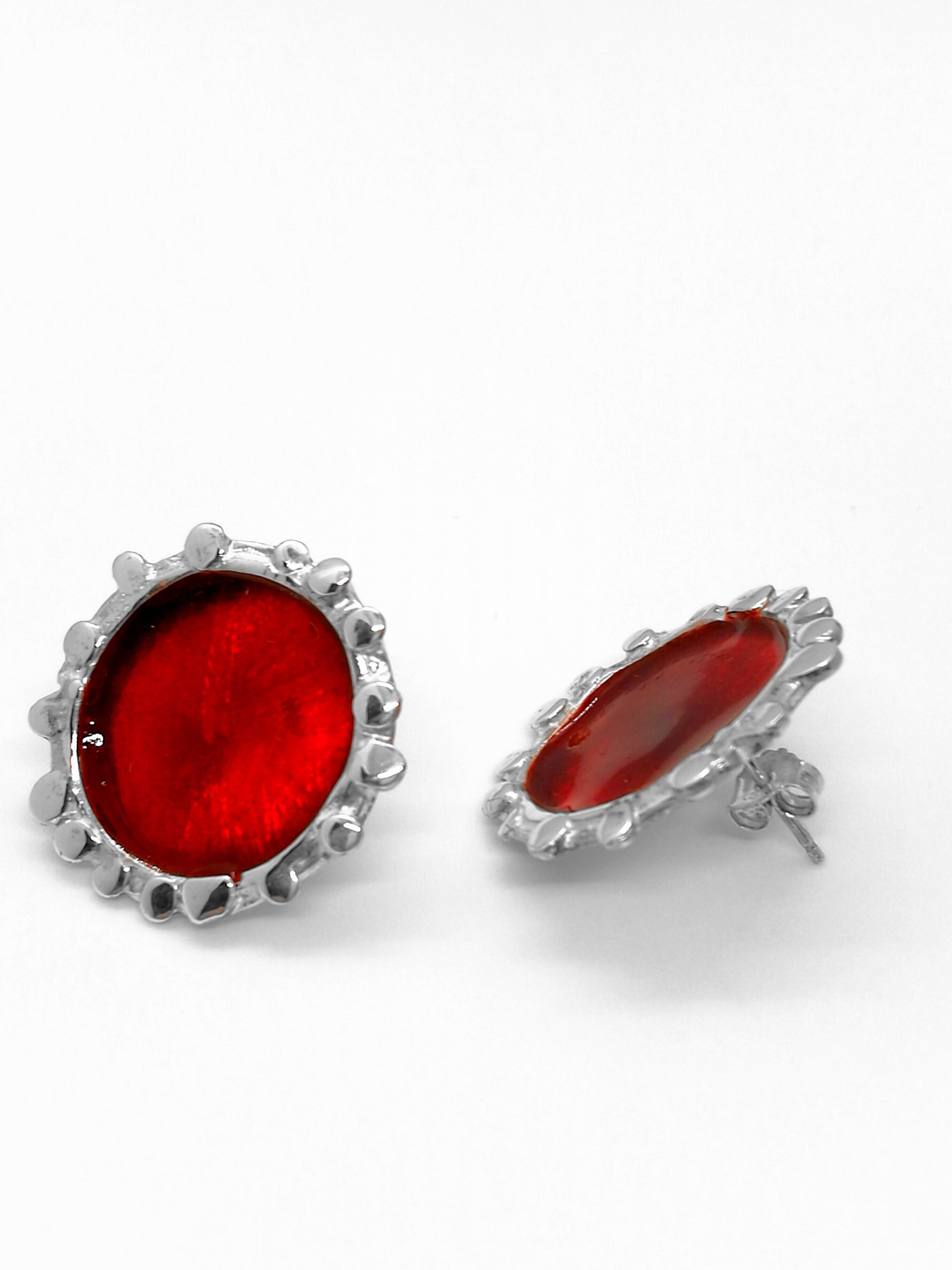 Orecchini Girasole Rosso