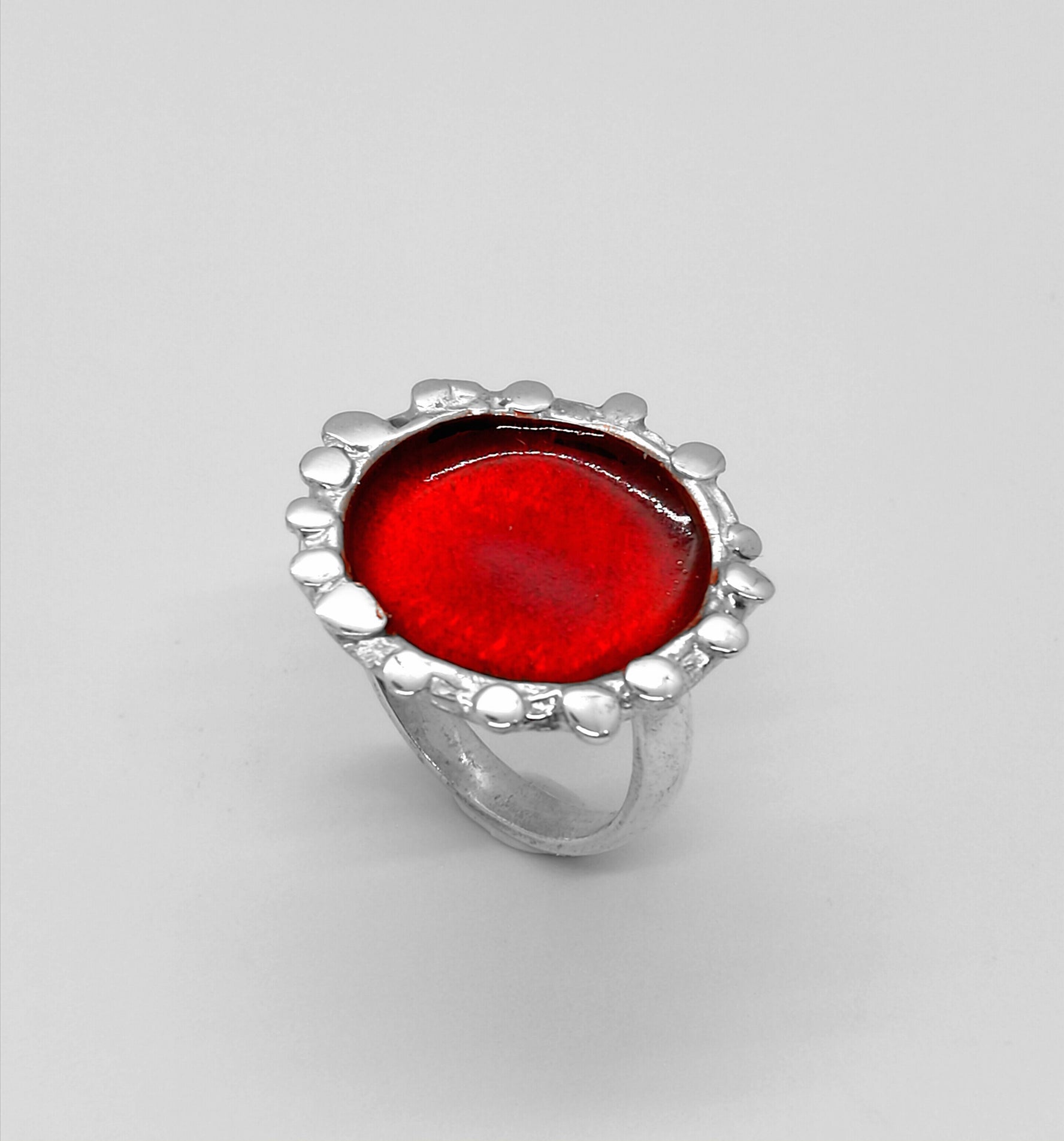 Anello Girasole Rosso