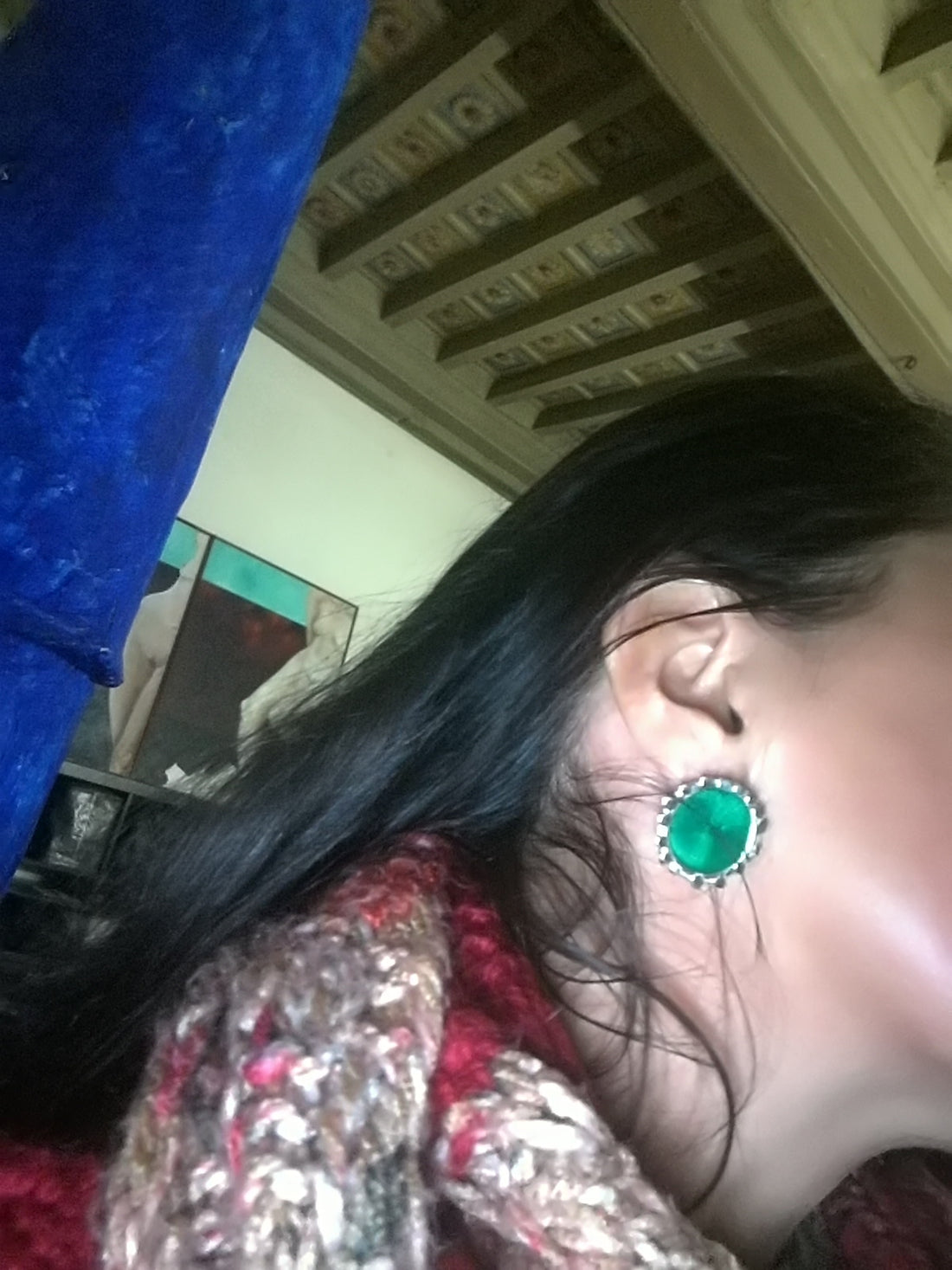 Orecchini Girasole Verde